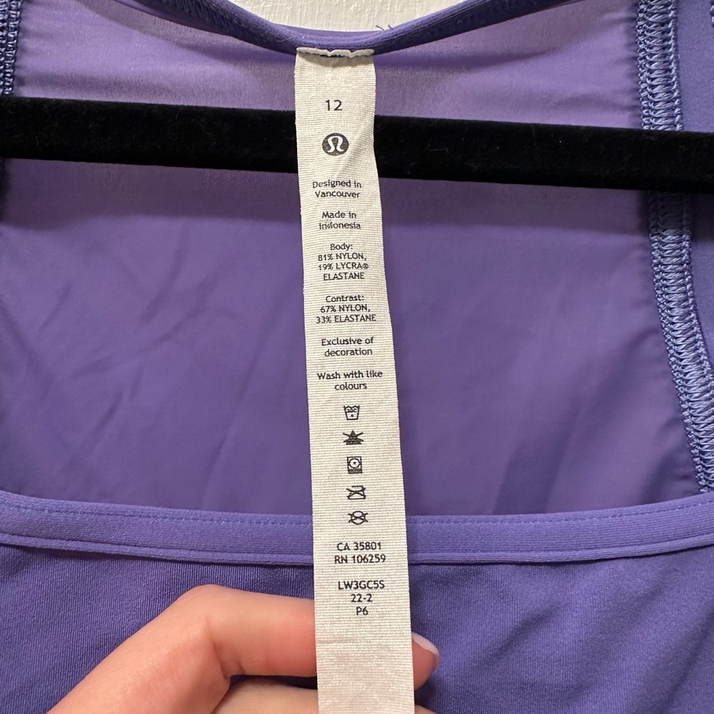 lululemon athletica Purple Women's Top - Picture 5 of 6